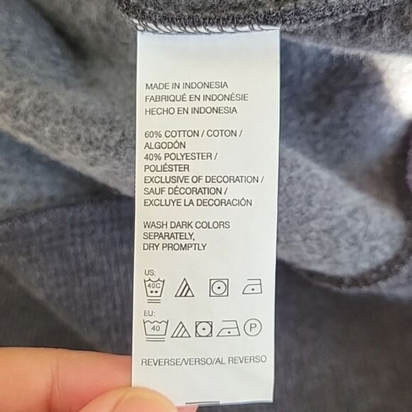 G.H. BASS & CO Men's Gray Long Sleeve Crew Neck Pullover Sweater size L Vintage - Picture 11 of 11